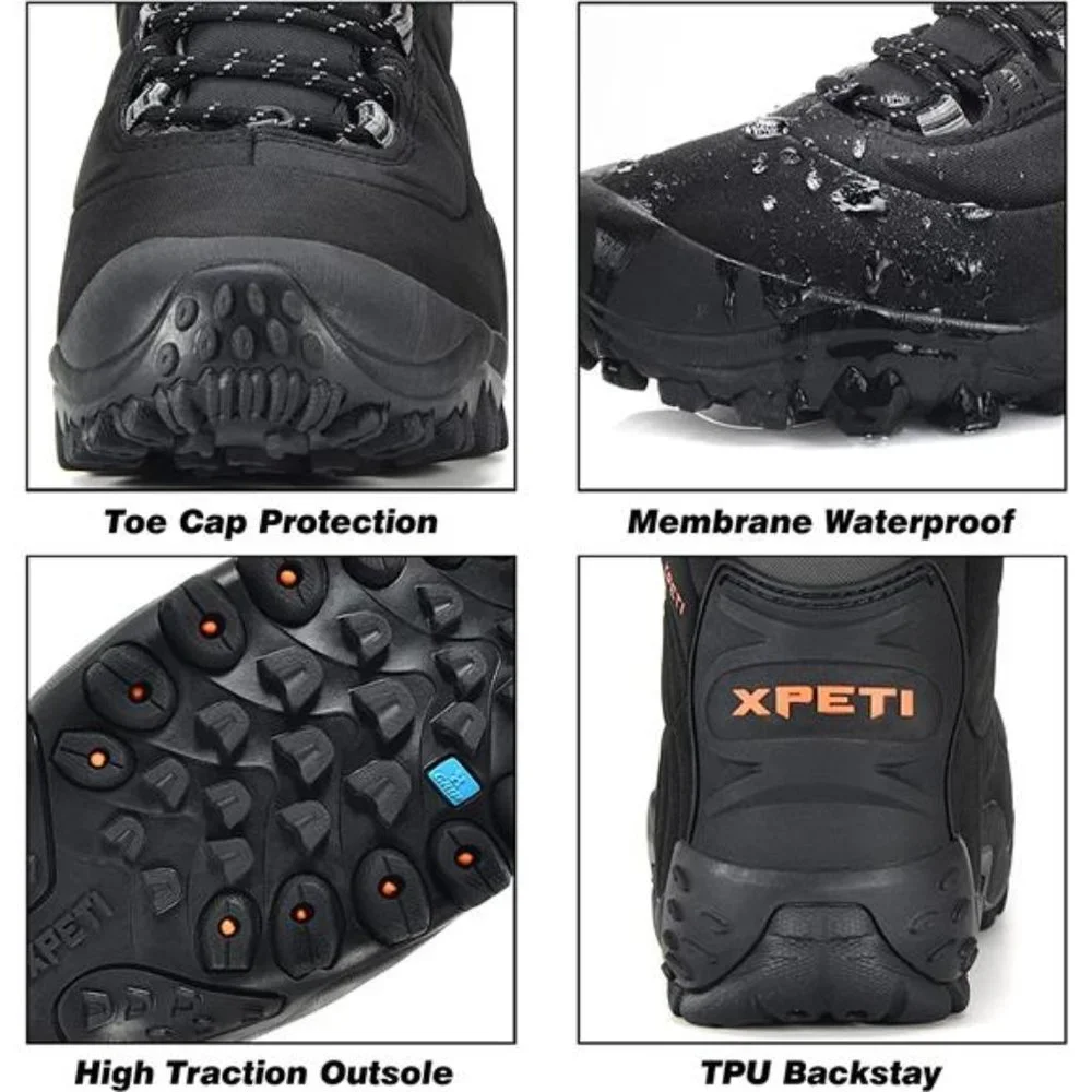 Men's Thermator Mid-Rise Lightweight Hiking Insulated Non-Slip Outdoor B…